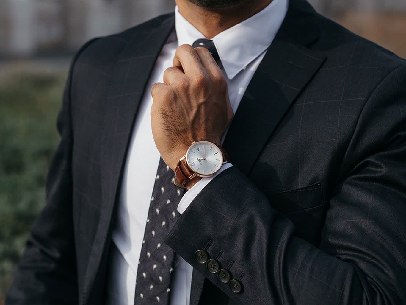 ساعت مردانه بند چرمی